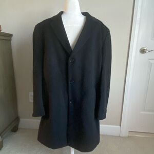 Men’s Wool Coat, 48 Regular, Charcoal Grey